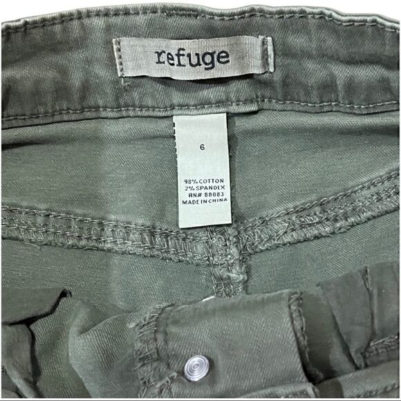 6 REFUGE army green short shorts Guc - Picture 4 of 6